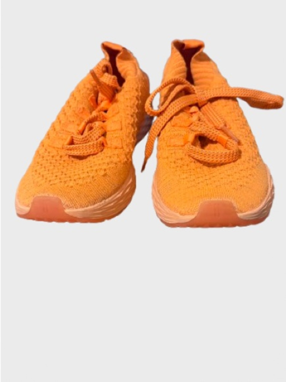 NOBULL Women's Bright Orange Knit Training Shoes
